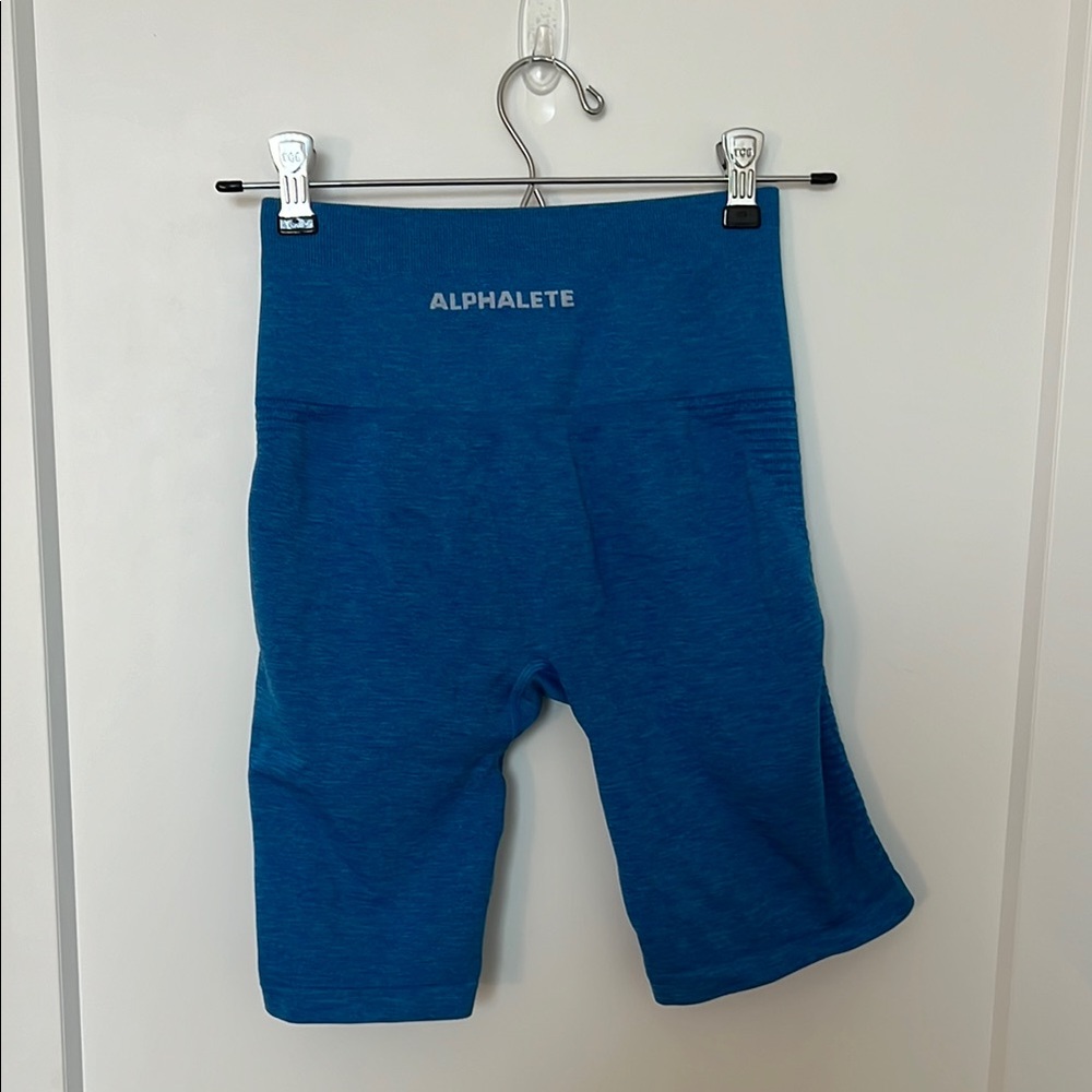 Alphalete Teal Biker Shorts